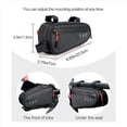 thumbnail image 4 of 2X Bolsa para Cuadro de Bicicleta, Bolsa Impermeable para Bicicleta con Dos Bolsillos Laterales, Bolsa de Almacenamiento para Tubo de Bicicleta, 4 of 5