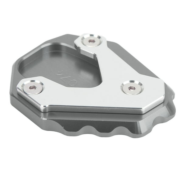 Accesorios para motocicletas, Ampliador de pata de cabra para motocicleta Placa de extensión de caballete lateral de aluminio Almohadilla de extensión de caballete lateral Creado con maestría