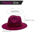 thumbnail image 3 of Avaner Fedora Hats For Men And Women, Classic Felt Hats, Panama Hats, Western Suede Wide Brim Hats, With Bow Belt, Suitable For Everyday Styling And Party Outfits, 3 of 10