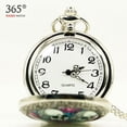 thumbnail image 2 of 4 Skull Head Pocket Watch Skull's Skeleton Silver Antique Color Watch WP-10, 2 of 5