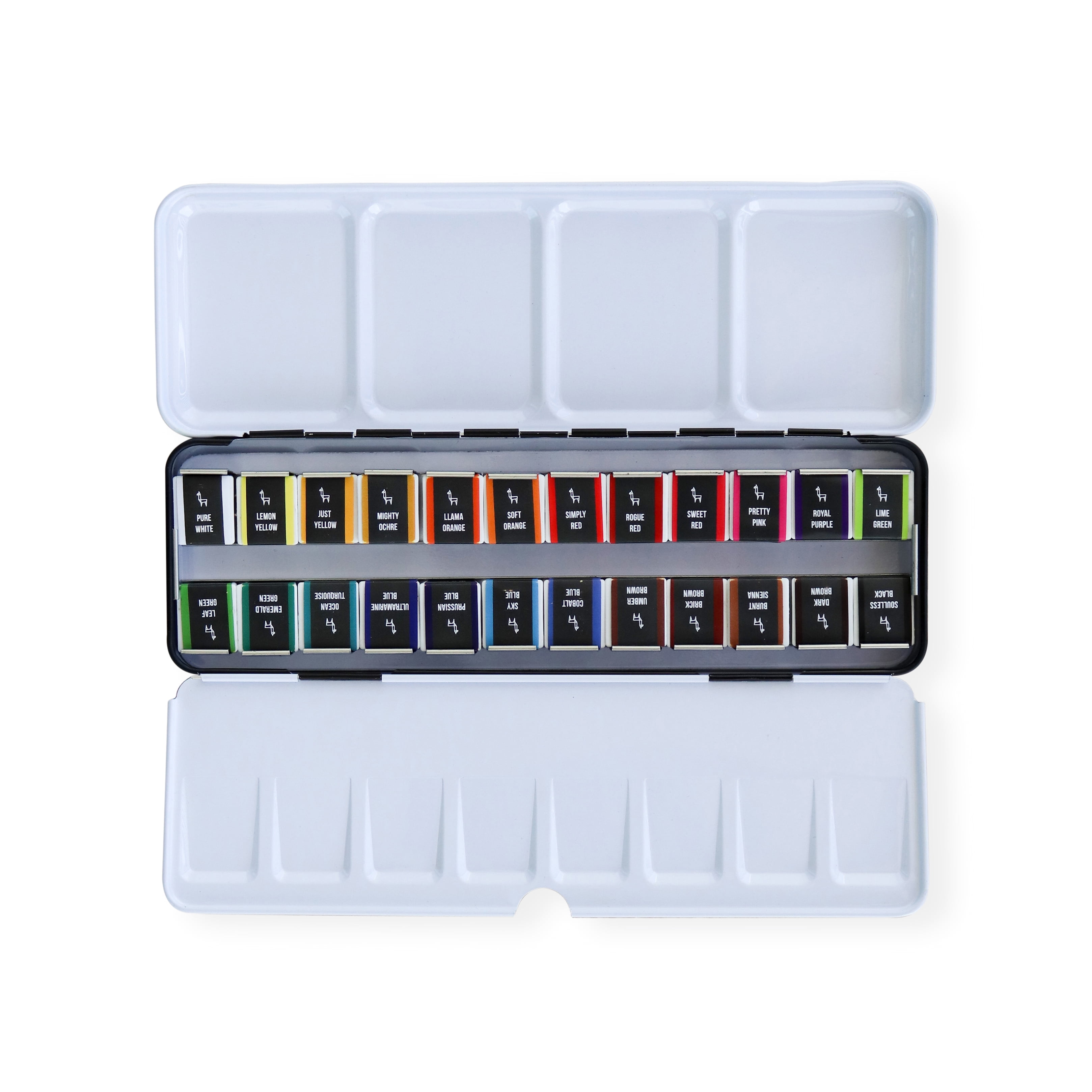 Etchr 24 Watercolor Pan Set - Artist Quality Watercolor Half Pan Set For Students Teachers And More Student Series Watercolor Travel Set - Bright Lightfast Watercolors - Great Plein Air Watercolor Set - Walmart.com