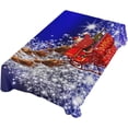 thumbnail image 5 of SKYSONIC Santa Claus Tablecloth Waterproof Washable Polyester Square Table Cover Durable Tablecloth for Kitchen Dining Table Party Decor (60 X 108 Inch), 5 of 7