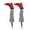 White, variant on Halloween Witch Legs Yard Stakes, Red with Witch - Pack of 2