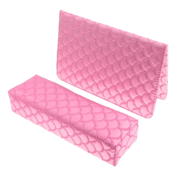 Cojín para Manos Almohada de Almohadilla Rectangular Almohada para Manos de Manicura / Cojín para Brazos - - Rosado Colcomx Almohadilla de mano para uñas