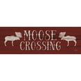 thumbnail image 3 of Rader, Lauren 18x9 Black Modern Framed Museum Art Print Titled - Moose Crossing, 3 of 5