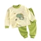 thumbnail image 2 of Conjuntos de blusas y camisas de manga larga y cuello redondo para niños Conjunto de dos piezas de blusas de manga larga y cuello redondo estampadas para niños Poliéster para niños, 2 of 5