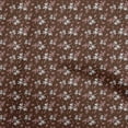 thumbnail image 1 of oneOone Polyester Spandex Maroon Fabric Kids Floral Sewing Craft Projects Fabric Prints By Yard 56 Inch Wide, 1 of 4