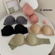 thumbnail image 3 of Sujetador sexy invisible sin tirantes antideslizante para vestidos de novia, hermosos parches en la espalda y el pecho, ropa interior sexy fruncida, 3 of 6