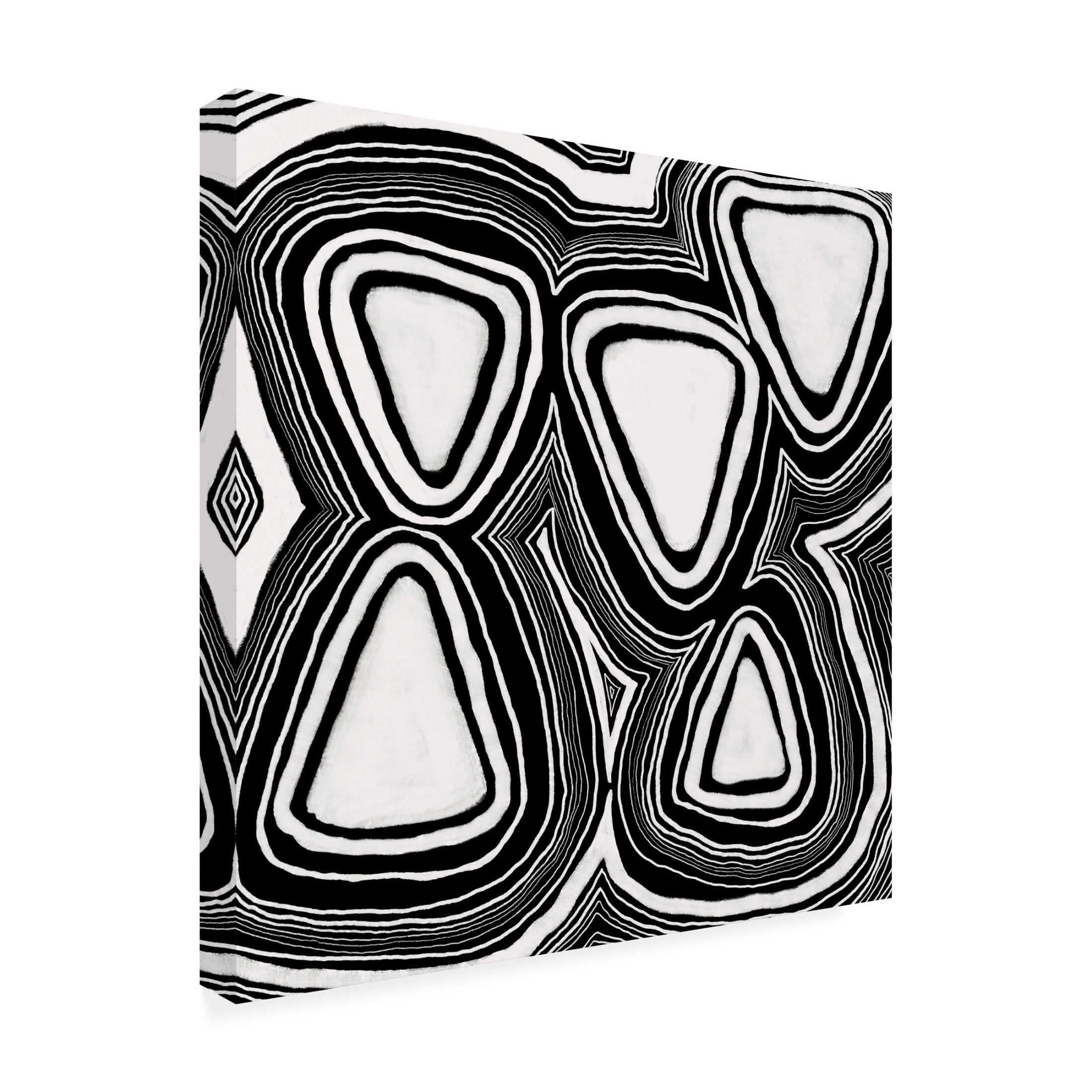 Canvas Wall Art - Regina Moore 'Dizziness V' Wall Art for Living Room, Bedroom, or Office Décor by Trademark Fine Art - 18 x 18 Inches