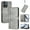 Grey, variant on for Moto G Power 2025 Wallet Case, Leather Multiple Card Stand Business Protective Phone Cover