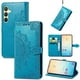 thumbnail image 1 of For Samsung Galaxy S25 Case Mandala Embossed Design Leather Wallet Phone Cover Stand - Grey, 1 of 4