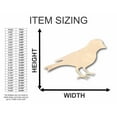 thumbnail image 2 of Unfinished Wood Goldfinch Shape - Animal - Bird - Wildlife - Craft - up to 46" DIY 12" / 1", 2 of 3