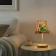 thumbnail image 2 of Yayeee Mini Table Lamp 11.8" Dimmable with Fabric Shade 3 Color Temperatures, Yellow Window, 2 of 7