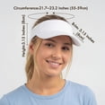 thumbnail image 3 of Minzimin Breathable Sun Visors for Women-Cotton Structured Brim Pontail Visor Hats for Casual,Walking,Beach, 3 of 7
