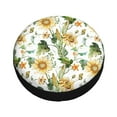 thumbnail image 3 of Balery Watercolor Bright Sunflowerstire Cover Waterproof Dust-Proof, Universal Spare Wheel Tire Cover For Trailer, Rv, Suv Truck And Vehicle Camper Accessories-15 Inch, 3 of 9