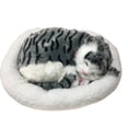 thumbnail image 1 of Mignonne Simulation Chat/chien Peluche Poupée avec Nid Respiration Chat/chien Moelleux, 1 of 4