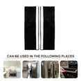 thumbnail image 3 of Miangastore 2Pcs Refrigerator Handle Covers Set Creative Soild Color Design Door Handle Protective Kitchen Appliance Covers (Black), 3 of 9
