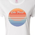 thumbnail image 4 of Inktastic Lake Placid Retro Sunset Women's T-Shirt, 4 of 5