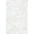 thumbnail image 3 of nuLOOM Latonia Silken Shag Runner Rug, 2' 6" x 8', Pearl White, 3 of 3