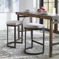 thumbnail image 7 of Pemberly Row 26" Metal and Fabric Counter Stool in Matte Black, 7 of 7