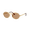 Arista Gold Frame / Brown Lens, variant on RB3931 RB3931 BY A$AP ROCKY Oval Shape Sunglasses Arista Gold Frame / Brown Lens 54mm