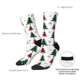 thumbnail image 2 of Yiaed Buffalo Plaid Christmas Trees Print Great elasticity Crew Socks Sports socks for Men and Women, 2 of 5