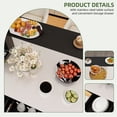 thumbnail image 2 of Uforic Kitchen Island with Drop Leaf & Storage, Kitchen Island Cart with Power Outlets, Black, 2 of 8