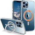 thumbnail image 1 of Bague Rotative à 360° pour Étui iPhone 12 Pro Max avec Support, Étui Magnétique iPhone 12 Pro Max Compatible, 1 of 5