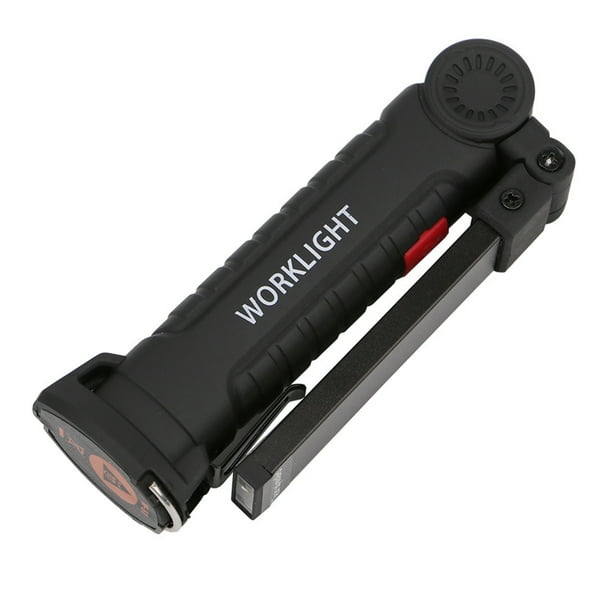 Lámpara Linterna recargable USB Batería incorporada Luz de trabajo plegable LED COB JShteea Para estrenar