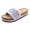 Purple, variant on Women's Boho Slide Sandals Cork Footbed Sandal