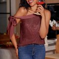 thumbnail image 5 of fatyb Womens Sparkly Sequin Tank Tops Glitter One Shoulder Dressy Tops Sleeveless Club Party Shirts, 5 of 6
