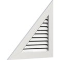 thumbnail image 2 of Ekena Millwork 26"W x 19 1/2"H Right Triangle Gable Vent - Left Side (35"W x 26 1/4"H Frame Size) 9/12 Pitch Functional, PVC Gable Vent with 1" x 4" Flat Trim Frame, 2 of 14