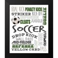 thumbnail image 2 of Allen, Kimberly 12x14 Black Modern Framed Museum Art Print Titled - Soccer, 2 of 5