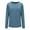 Navy, variant on Enjoytime Casual Long Sleeve Tops for Women Solid Color Basic Shirts Round Neck Tunic Blouses Fall Winter Clothes
