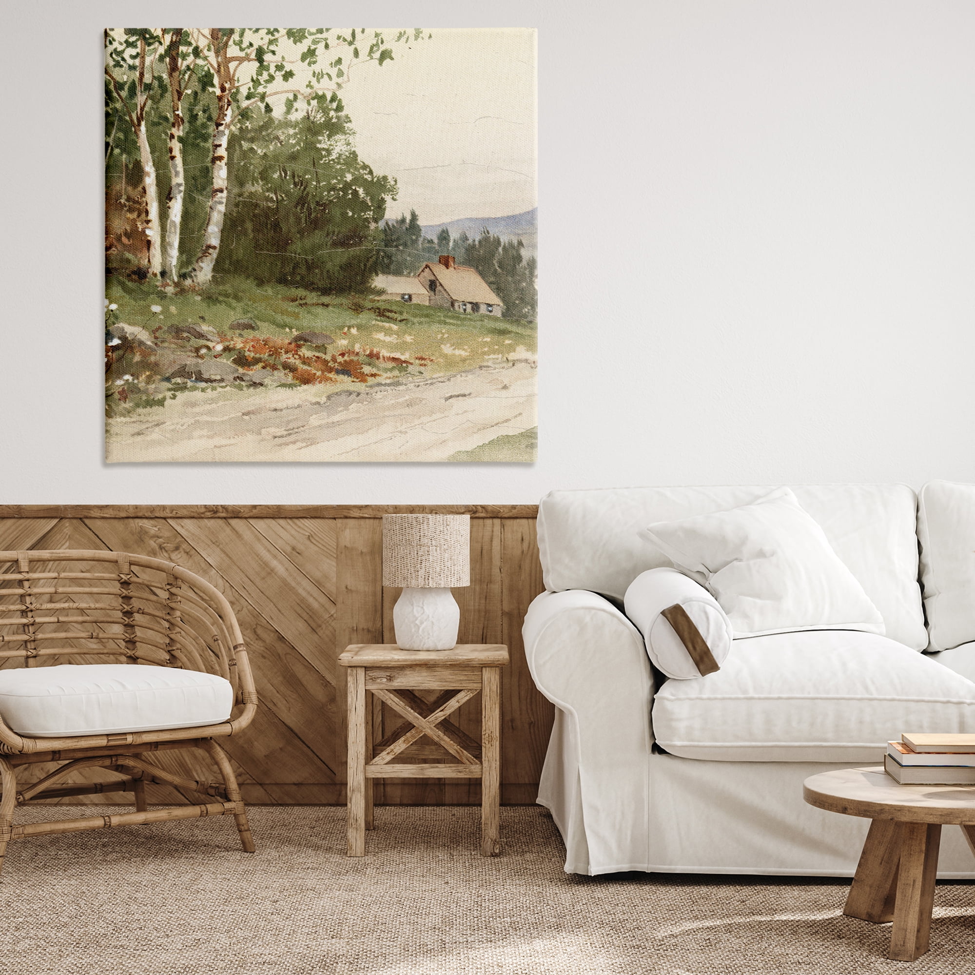 Stupell Industries Farm House Dirt Road Canvas Wall Art, design by Lula Bijoux & co.