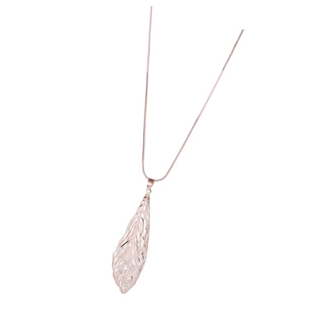 Collar de cadena de ropa Yuyangstore colgante cristal Bowknot Oro