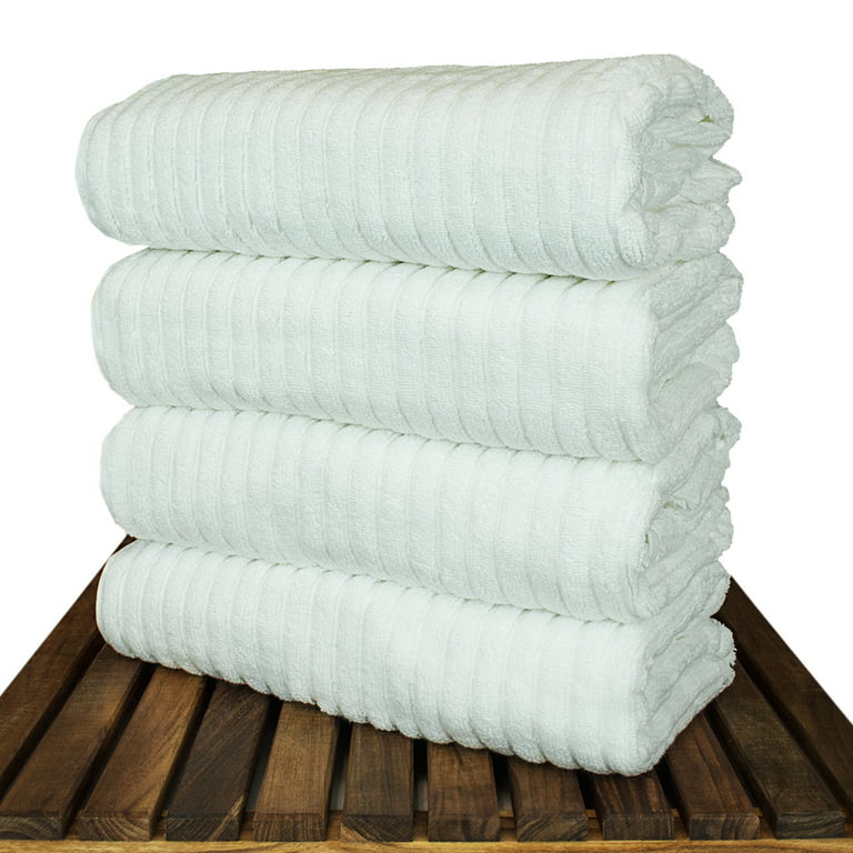 Hasen Hotel Luxury Bath Towel 6-Pack Set  100% Pure Cotton, Spa Quality  Absorbent, 1 - Fry's Food Stores