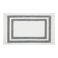 thumbnail image 1 of hometrends Grey and White Double Racetrack 2 Piece Bath Rug Set, 1 of 5