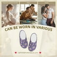 thumbnail image 7 of KLL Daisies Flowers Pattern Adult Unisex Cozy Slippers,Fuzzy Slip-on Slippers TPR Sole Slippers Comfort Plush Home Footwear for Indoor & Outdoor-35/36, 7 of 7