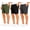 04:Balck+Green+Dark Gray, variant on ASUDESIRE 3 Pack Men's Shorts Waffle Textured Casual Shorts Athletic Drawstring Elastic Waistband 8" Inseam with Pockets