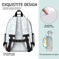 thumbnail image 5 of Pioneer Flower Floral Print Pattern Backpack for School, Cute School Bag with Adjustable Shoulder Straps and Padded Back, 15.25"x11.5"x5.25", 5 of 5