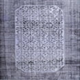 thumbnail image 1 of Ahgly Company Machine Washable Indoor Square Contemporary Blue Gray Area Rugs, 8' Square, 1 of 7