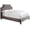 Gray, variant on Pemberly Row Traditional Velvet Fabric Queen Bed in Flannel Gray