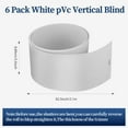 thumbnail image 2 of Annvchi PVC Veritcal Blind Replacement Slats 6Pcs,Blinds Replacement Parts 82.5 in,16 Pcs Repair Tabs, 2 of 12