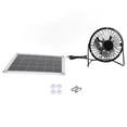 thumbnail image 1 of Solar Ventilation Fan, 5V Easy To Carry USB Charging Fan 6w With Button For Pet House, 1 of 8