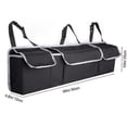 thumbnail image 2 of Organizador y almacenamiento para el maletero del automóvil, organizador colgante para el asiento trasero, bolsa de almacenamiento impermeable con 4 bolsillos, interior del automóvil, 2 of 4