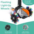 thumbnail image 5 of Luniquz Kick Scooter for Kids, Foldable Toddlers Scooter w/ LED 3 Wheels Lights, Anti-Slip Wide Deck, 3 Adjustable Height, Great Toy for Girls Outdoor Fun, Gifts for Boys Ages 3-12, 5.73lb Black, 5 of 9