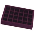 thumbnail image 1 of Velvet Stackable Jelry Tray, Ear Drar Insert Display Show Case, - 24 Grids, as described, 1 of 5