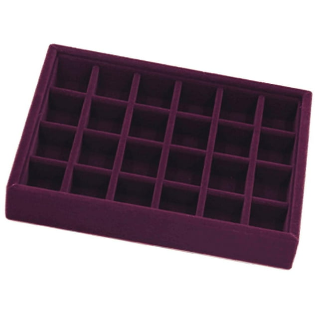 lionlar Velvet Stackable Jewelry Storage Tray Drawer Organizer for Gemstones Display