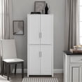 thumbnail image 5 of Crosley Furniture Savannah Tall Pantry White, 5 of 12